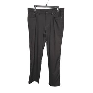 Greg Norman Mens Black Performance Golf Pants 34x30 Stretch Golfcore Dadcore